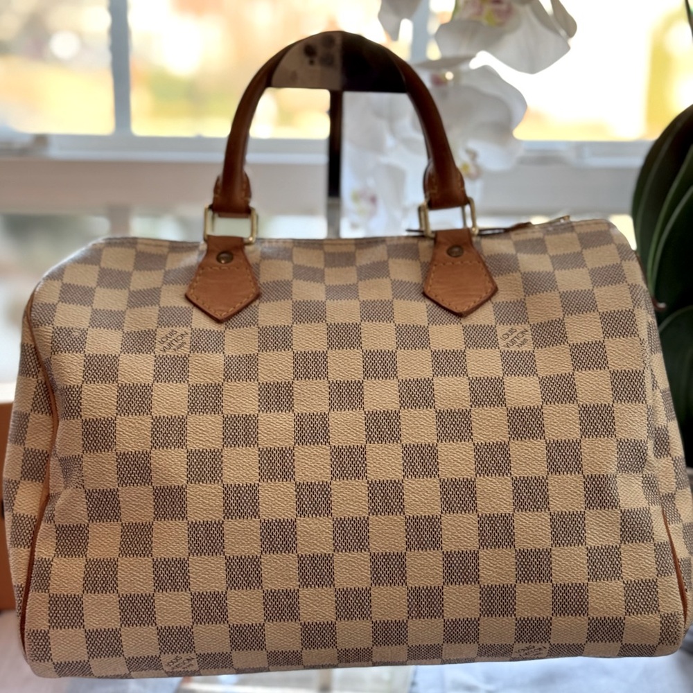 💯Authentic LV Speedy 30 - Damier Azur